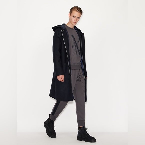 Armani Exchange OVERSIZED LOGO CREW NECK SWEATSHIRT style tags - Picture 4 of 11